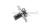[E] น็อตยึดสายไฟ สแตนเลสชุบนิกเกิ้ล M3x6 mm พร้อมแหวนทรงสี่เหลี่ยม ขนาด 8x8 mm